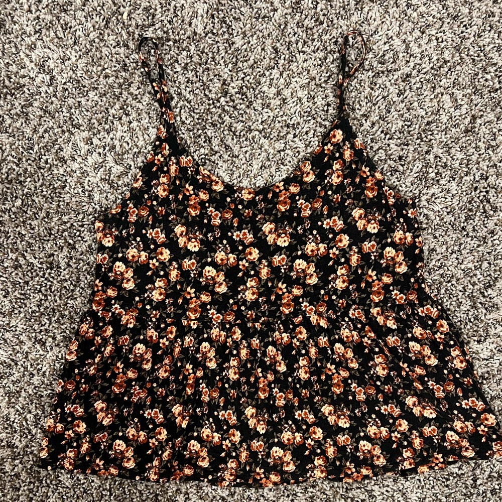 American Eagle Outfitters Soft & Sexy Babydoll Floral Tank